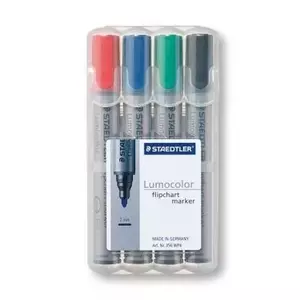 Marķieris Staedtler 356 WP4 4 gab. Melns Zils Zaļš Sarkans
