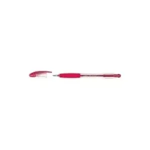 Шариковая ручка BIC Atlantis Stick 0,4 мм, красные чернила, прозрачный корпус, набор 12 шт.