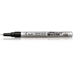 Pastāvīgais marķieris PILOT Super Color Extra Fine — sudraba tinti, ekstra plāns gals