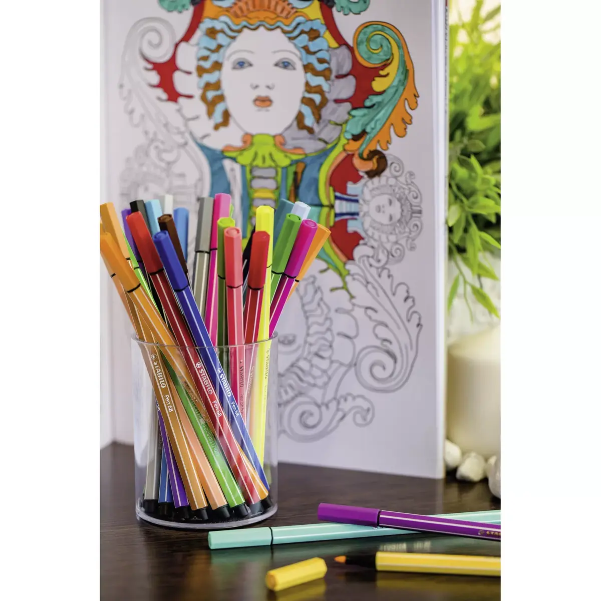 Stabilo Pen 68 flomāsteri — 6 krāsas Photo 4