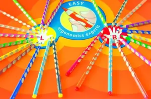 Koka krāsainie zīmuļi Stabilo EASYcolors, komplekts 6 gab., daudzkrāsaini, vada diametrs 4.2 mm