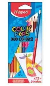 Colored pencils Maped 829600, pack of 12, recommended age: child, hanging box
