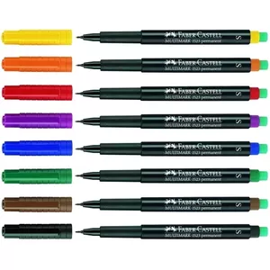 Permanent Marker Faber-Castell 152304 Black Blue Green Red 4 pcs