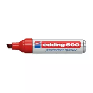 Permanent marker Edding 500 Chisel tip Red