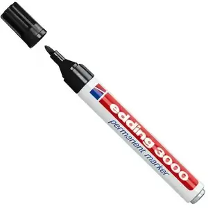 EDDING 3000 Marker permanent Schwarz 4-3000001 43000001 (4-3000001)