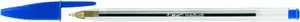 Ballpoint pen BIC Cristal Medium - blue ink - transparent barrel - medium tip