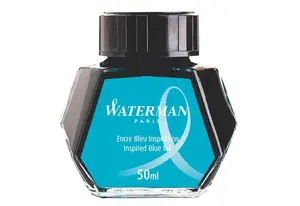 Стержень для перьевой ручки Waterman S0110810 — синий чернила, 1 шт., прозрачный корпус