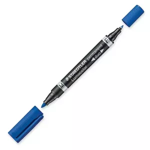 Pastāvīgais marķieris Staedtler Lumocolor Duo Fine/Bullet Tip Zils