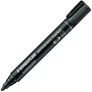 Staedtler Lumocolor ūdensnoturīgais marķieris Lodes gals Melns 1 pcs