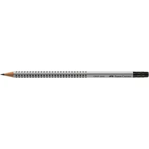 Zīmulis Faber-Castell GRIP 2001 HB — trīsstūra pelēks, koka, 1 gab.