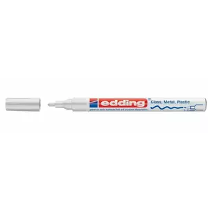 Pastāvīgais marķieris Brush Tip Edding 751 Balts 10 gab.