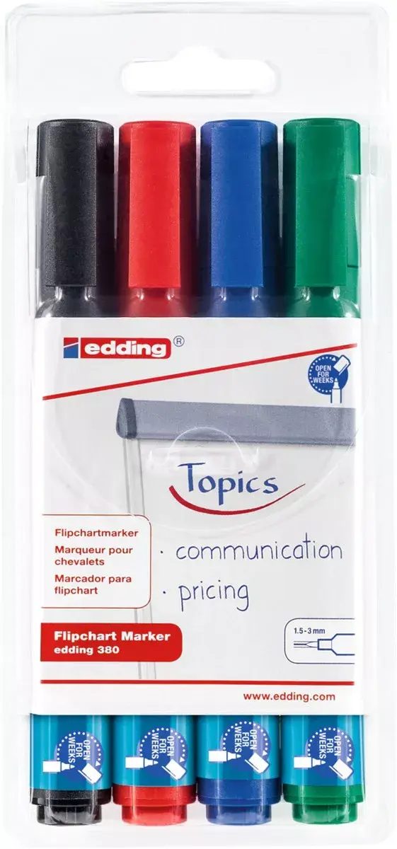 Marķieris Edding 380 ar apaļu galu Photo 2