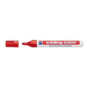 Pastāvīgā marķiera Bullet Tip Edding 3300 Sarkans