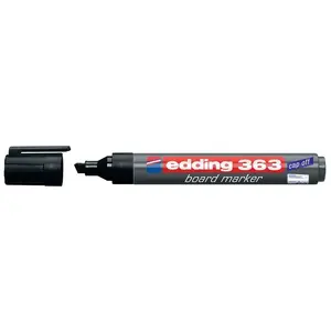 Marķieris Edding 363 ar slīpā galu melns