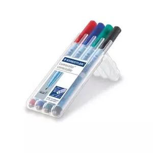 Маркер Staedtler Lumocolor корректируемый 305 4 шт. Зеленый Черный Синий Красный