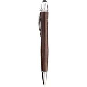 Touchpad stylus + ball pen InLine woodpen walnut/metal