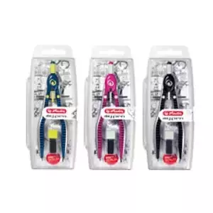 Compass (bow) HERLITZ 11086535 — compact drawing compass in Black/Blue/Pink