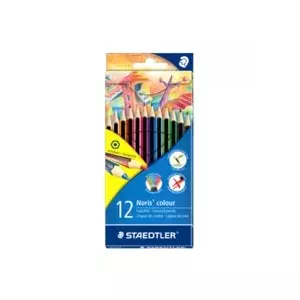 Staedtler Noris colour 185 Melns, Zils, Brūns, Zaļš, Gaiši Zils, Gaiši zaļš, Fuksīns, Oranžs, Persiku, Sarkans, Violets, Dzeltens 12 pcs