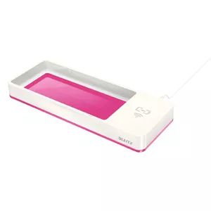 Desktop-mounted Polystyrene Metallic Pink USB Charger, LEITZ WOW — 5 V input, 1 A output, 266×101×28 mm