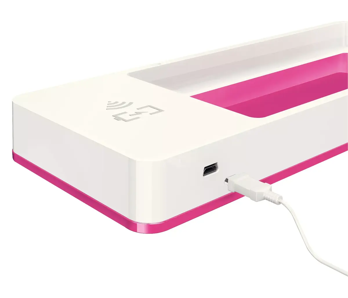 LEITZ WOW Desktop Polystyrene Metallic Pink — 5V 1A Photo 2