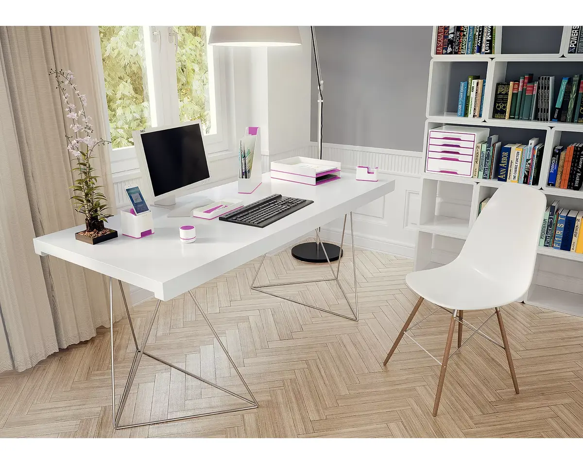 LEITZ WOW Desktop Polystyrene Metallic Pink — 5V 1A Photo 3