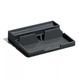 Desk drawer organizer Durable Varicolor — plastic and rubber, charcoal, 190×240×50 mm