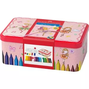 Finelaineri Faber-Castell 155534 — krāsains komplekts, 33 gab., kastītē