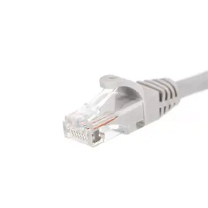 Сетевой кабель NETRACK BZPAT0256 Cat6 U/UTP серый 0.25 м, RJ-45–RJ-45, золотые контакты