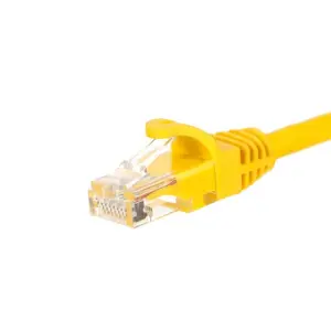 Netrack networking cable Cat6 U/UTP yellow 0.25 m RJ-45 to RJ-45 (BZPAT0256Y)