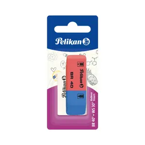 Eraser Pelikan BR40 + WS30, plastic and rubber, multicolour, 2 pcs