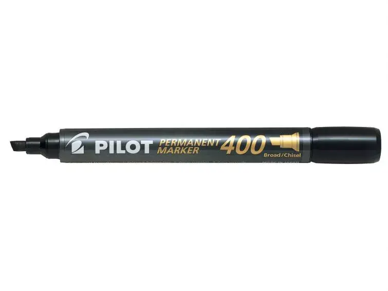 Permanent marker PILOT Pilot 400, chisel tip, black Photo 2