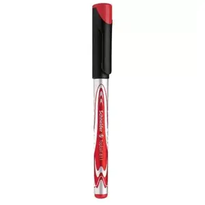 Stick pen Schneider Electric Topball 811 — red ink, multicolour barrel