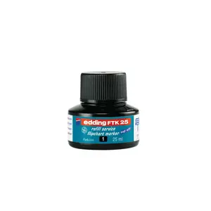 Marķiera uzpilde Edding ED-FTK25-001, melnas tintes, 25 ml, 1 gab.