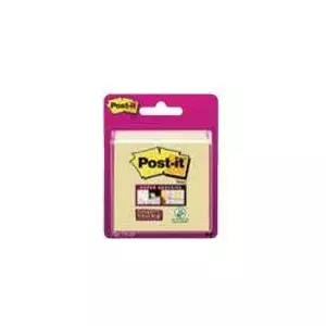 Sticky Notes 3M Post-it Super Sticky 76×76 mm yellow, reusable adhesive memo pads