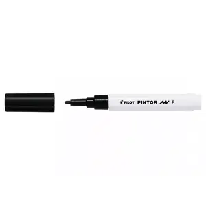Marķieris PILOT Pilot Pintor Black — melna tinte, līnijas biezums 1–2,9 mm