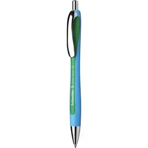 Кнопочный шариковый ручка Schneider Electric Slider Rave Extra Bold, зелёная паста, набор 5 шт.