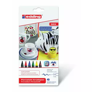 Marķieris Edding 4200 Melns Zils Brūns Zaļš Sarkans Dzeltens 6 gab.