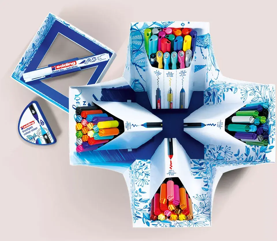 Edding Colour Happy Big Box — 70 marķieru komplekts Photo 2