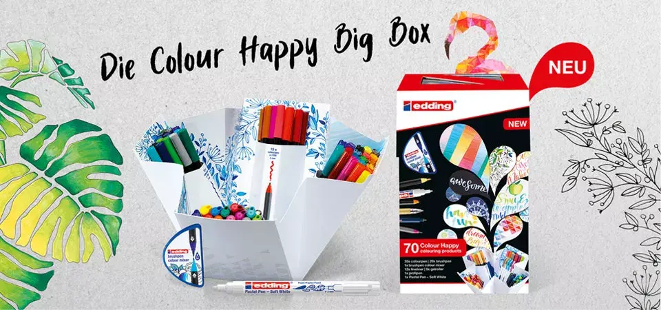 Edding Colour Happy Big Box — 70 marķieru komplekts Photo 3
