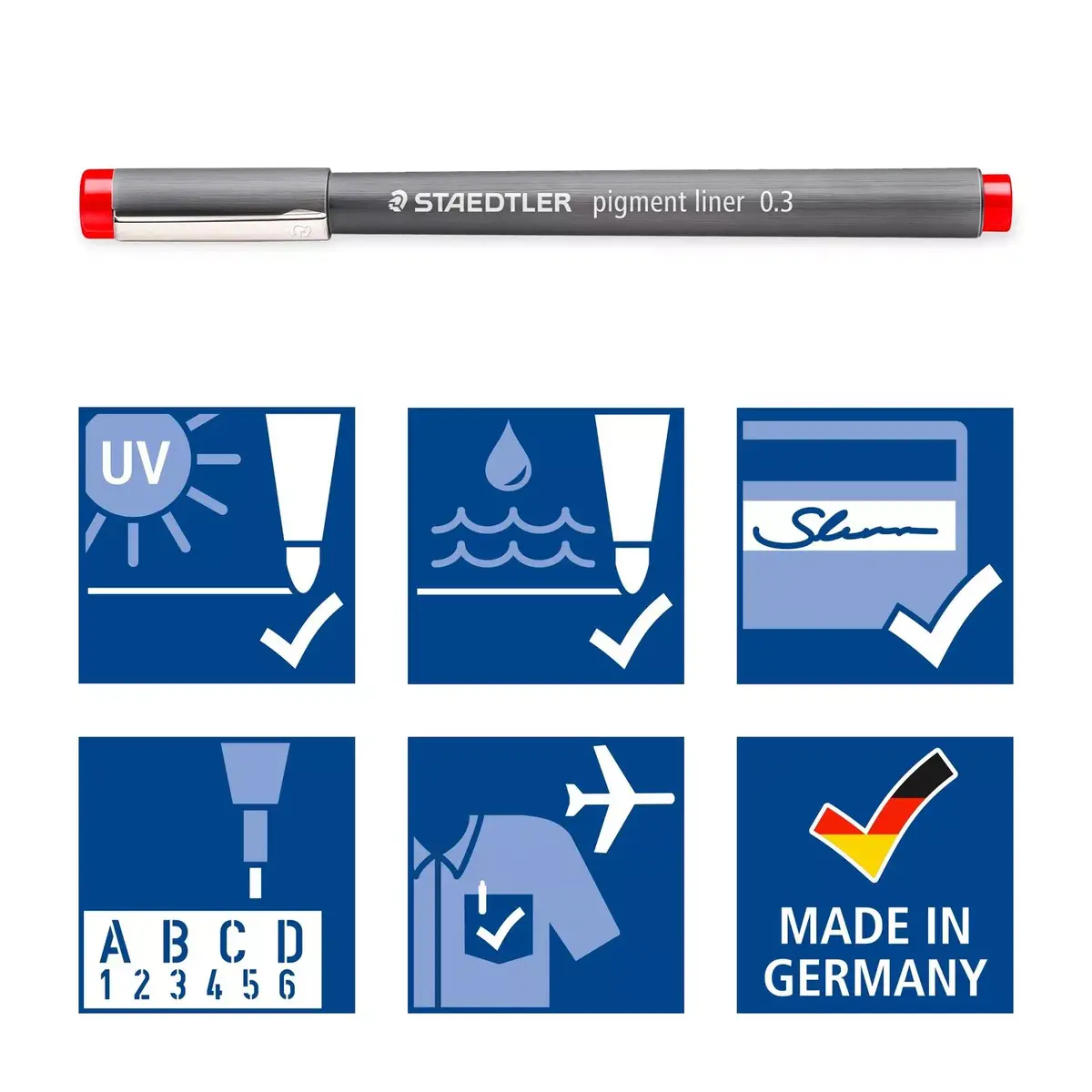 Финелинер Staedtler Pigment Liner 30803-SSB6 Photo 6