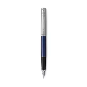 Fountain Pen Parker Jotter Black Blue Stainless Steel