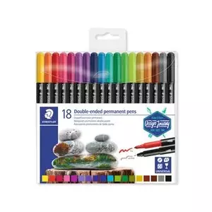 Pastāvīgais marķieris Staedtler 3187 daudzkrāsains 18 gab