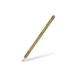 Wooden pencil Staedtler Noris 183 HB, triangular barrel, black/yellow lacquer, 2 mm point diameter