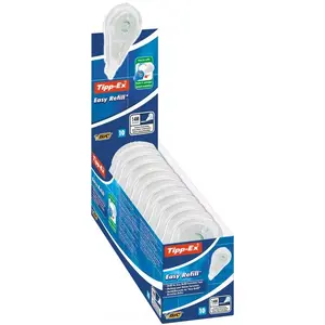 TIPPEX ECOlutions Correction Tape Refill 5mm x 14m, 10 Pack