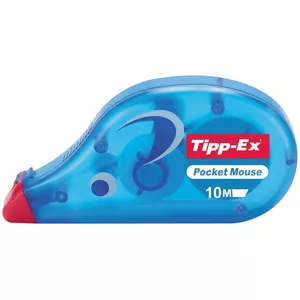 Korekcijas lente BIC TIPP-EX Pocket Mouse 10 m x 4,2 mm, zila, iepakojums 10 gab.