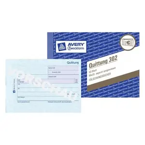 Avery 302 Administration Book, Blue and White