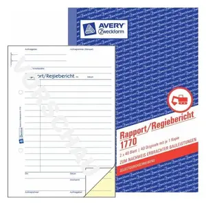 Административная книга Avery 1770 Синяя Белая