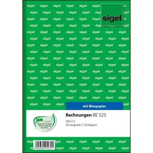 Бланк Sigel RE525 A5 Синий Белый 100 Листов