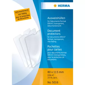 Sheet Protector HERMA 5016 80 x 115 mm Polypropylene (PP) 25 pcs