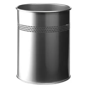 Atkritumu tvertne Durable 15 L apaļa metāla, Ø26 cm x 315 mm augstums